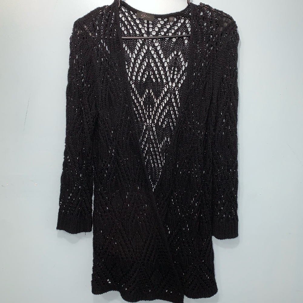 Black Lace Cardigan